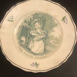 Vintage 1870 Ceramic Rare Antique Plate 