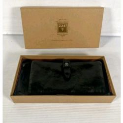 NWT Frye Womens Black Josie Leather Inner Dividers Classic Bi Fold Wallet Small
