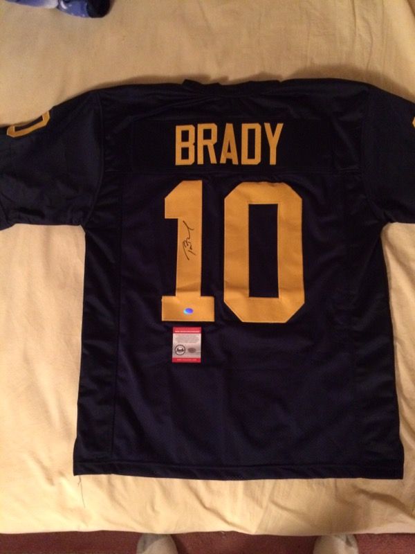 tom brady michigan jersey autographed tom brady michigan jersey autographed