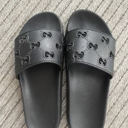Black Gucci Slide Sandals (Men’s)