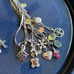Many sterling silver necklaces with pendants can sell separately or altogether