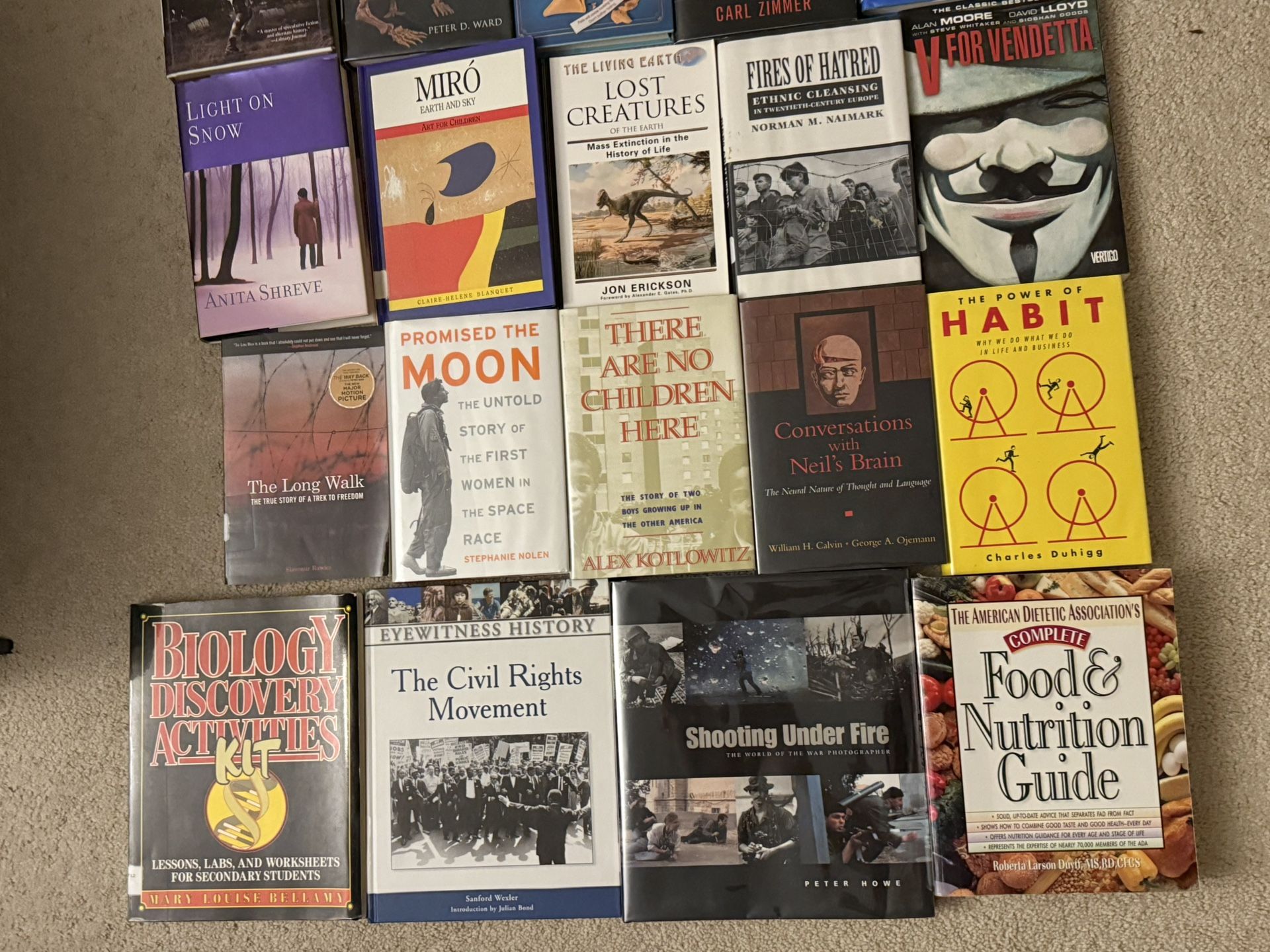 Lot of 24 Mixed Books – Fiction, Science, Self-Help, History – Great Variety!