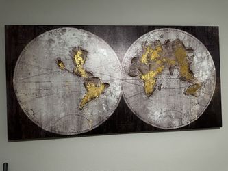 Globe Art Canvas 