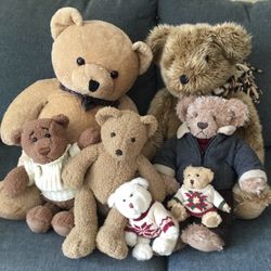7 Very Cute Assorted Bears $25