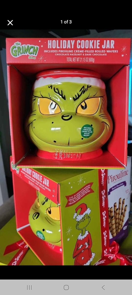 Grinch Cooke Jar.