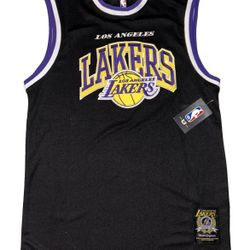 Los Angeles Lakers Black Jersey Tank Top Men’s M-XL Embroidered Logo New