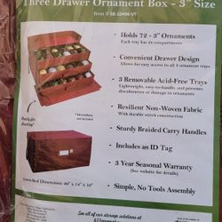 3 Drawer Ornament Box