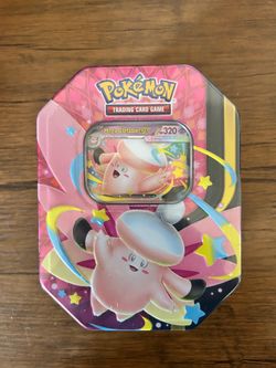 Pokémon TCG: Mega Moonlit Tin featuring Mega Clefable ex