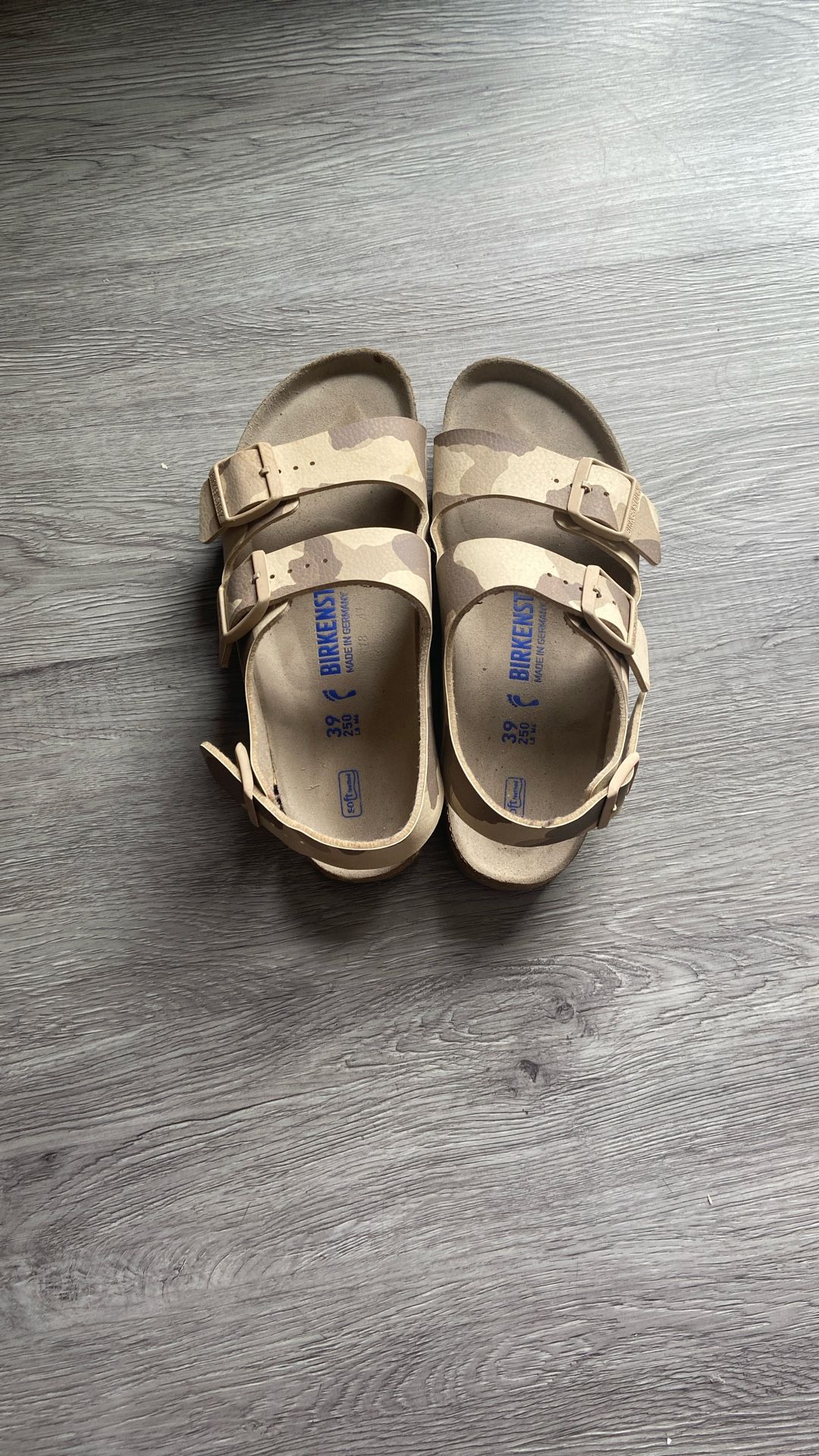 Brand New Camo Birkenstocks Size 8.5