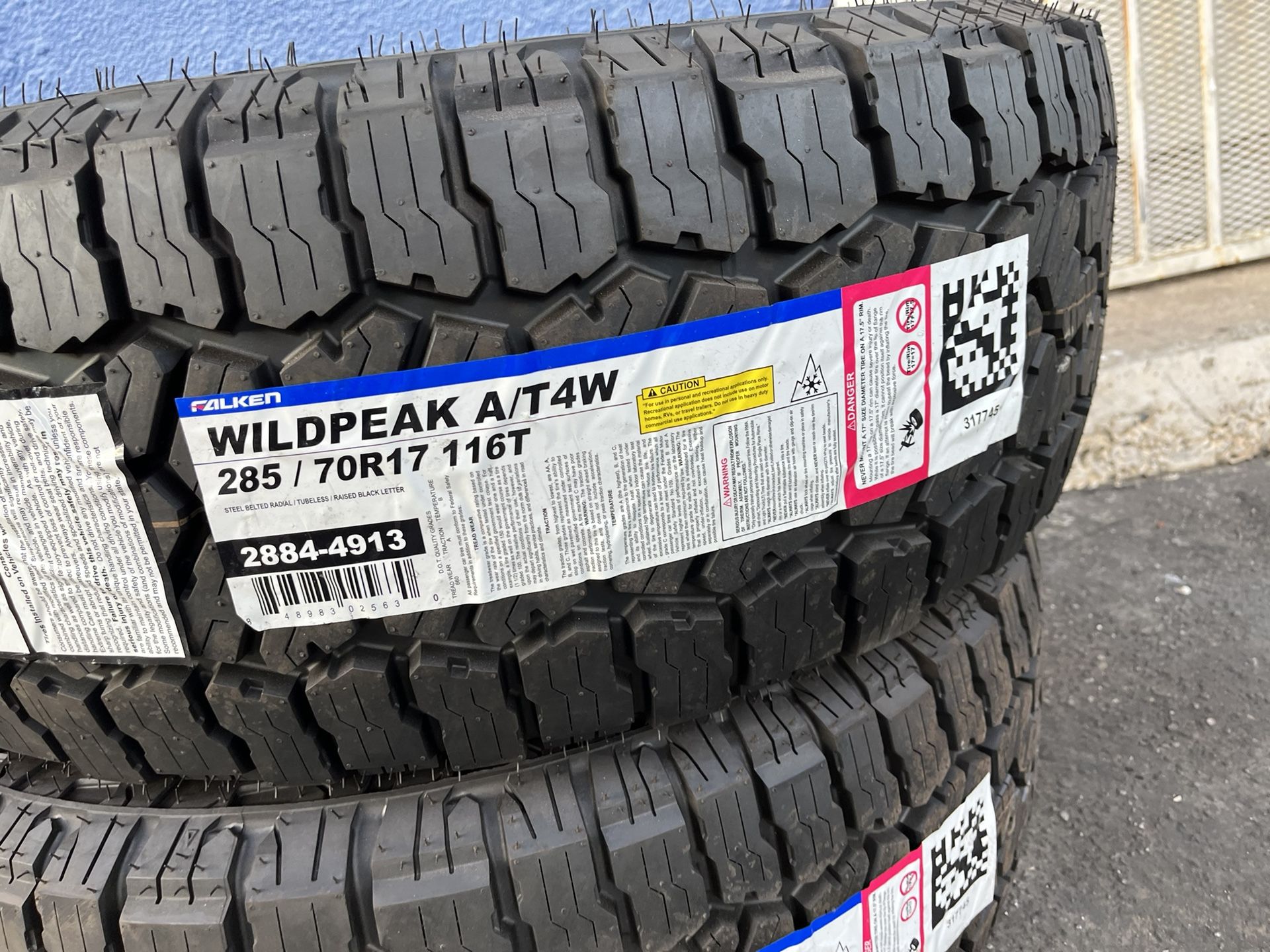 FALKEN WILDPEAK 285/70R17 TIRES FOR SALE!!!!!
