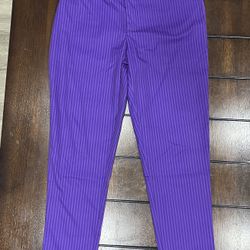 Spirit Halloween The Joker Purple Pinstripe Pants DC Comics Batman M