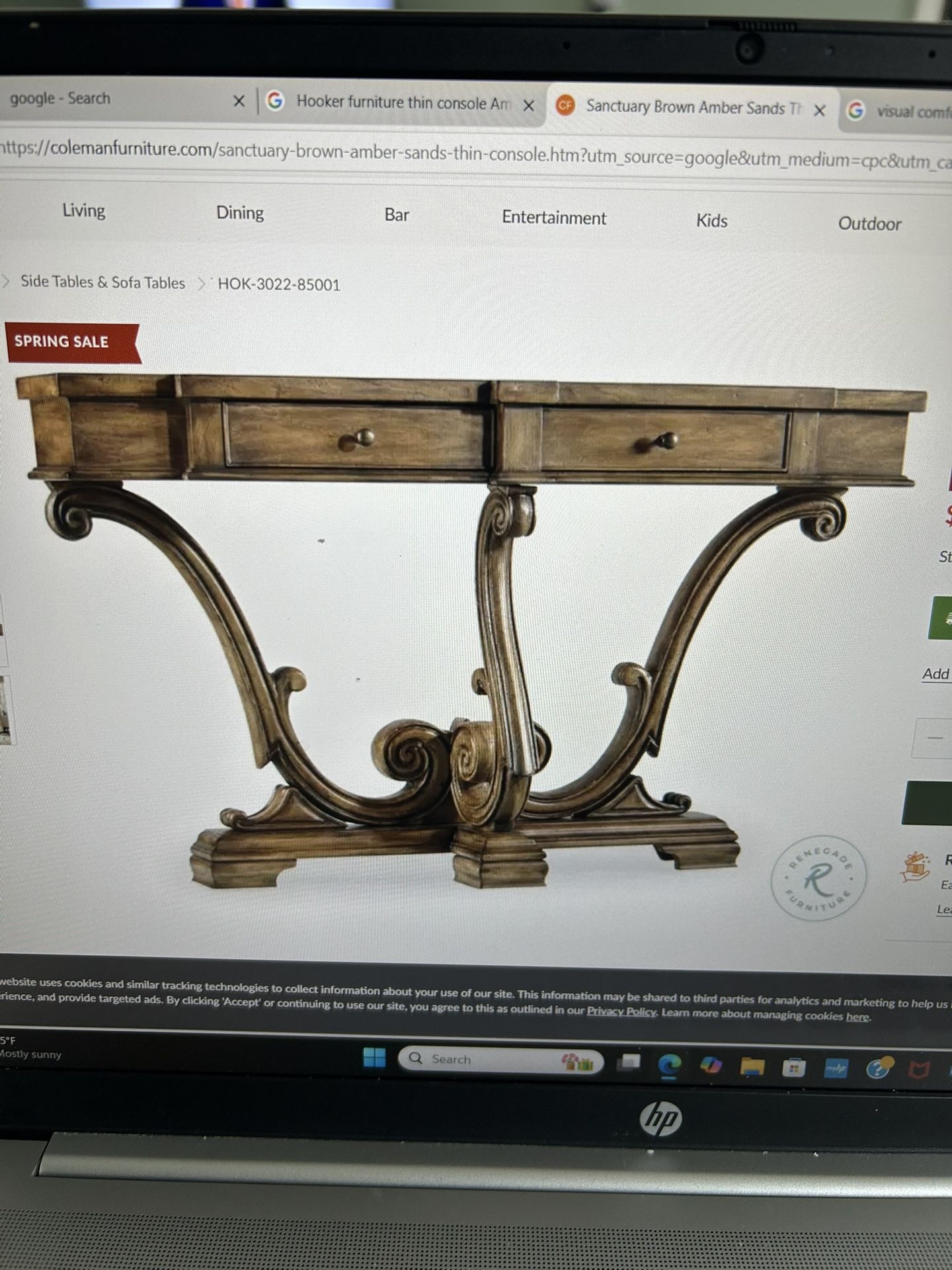Satctuary table