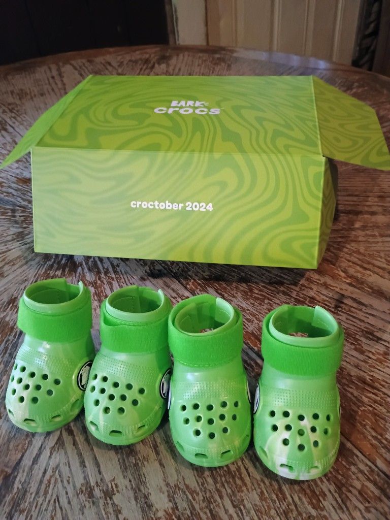 Dog Crocs - Green - Large - L - Bark Crocs Croctober2024