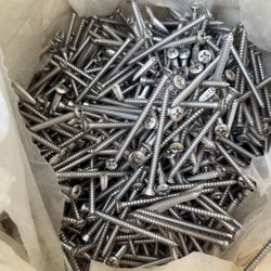            Stainless Steel Round Head Screws Screw Construction Work Tools Contractor Materials Deck Wood Projects 