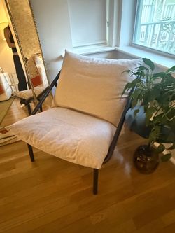 Modern Accent Chair with Metal Frame