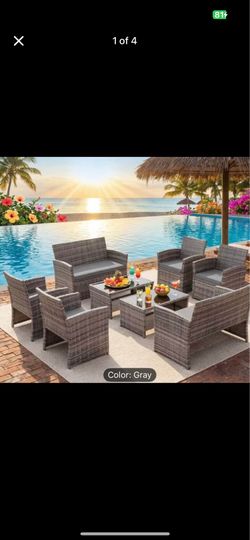 8pcs Outdoor Patio Furniture Set,