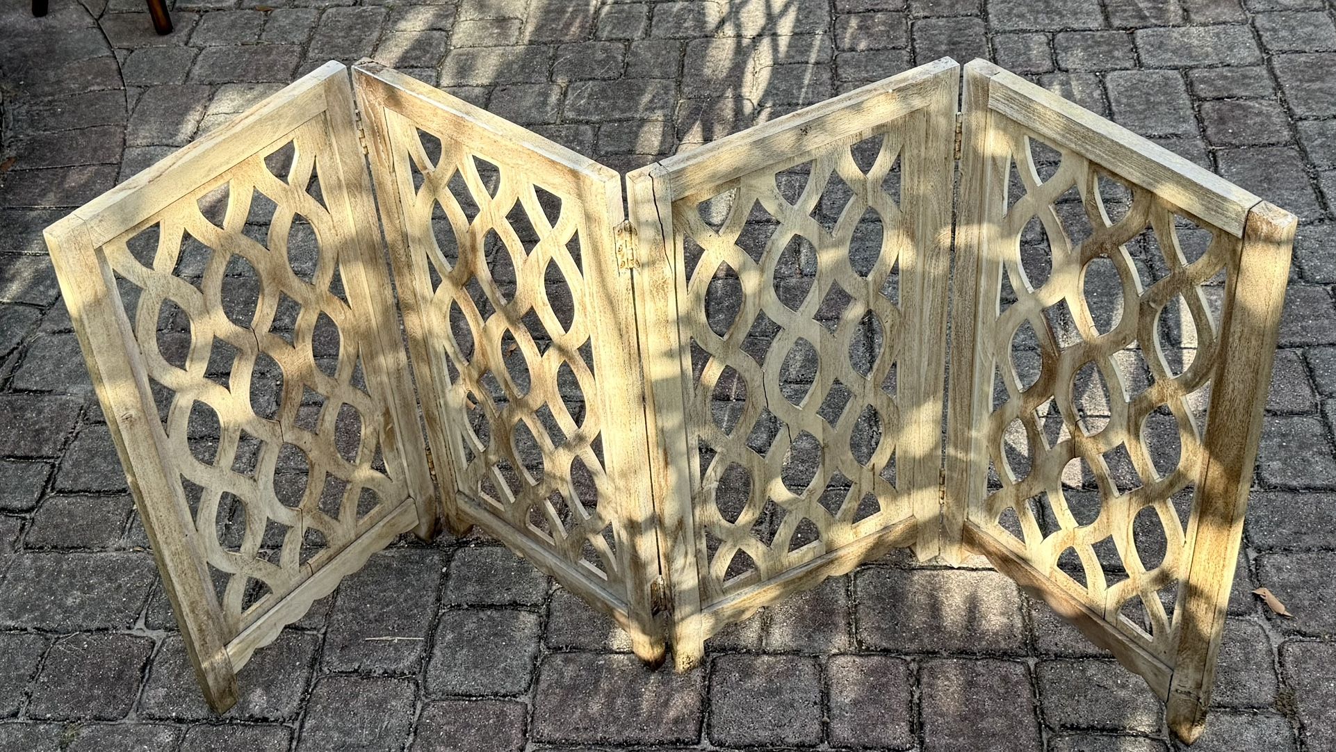 ⭕️ Heavy 28 Lb Wood Dog Gate Room Divider