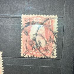 Stamp With 64 Written In Pencil On The Back