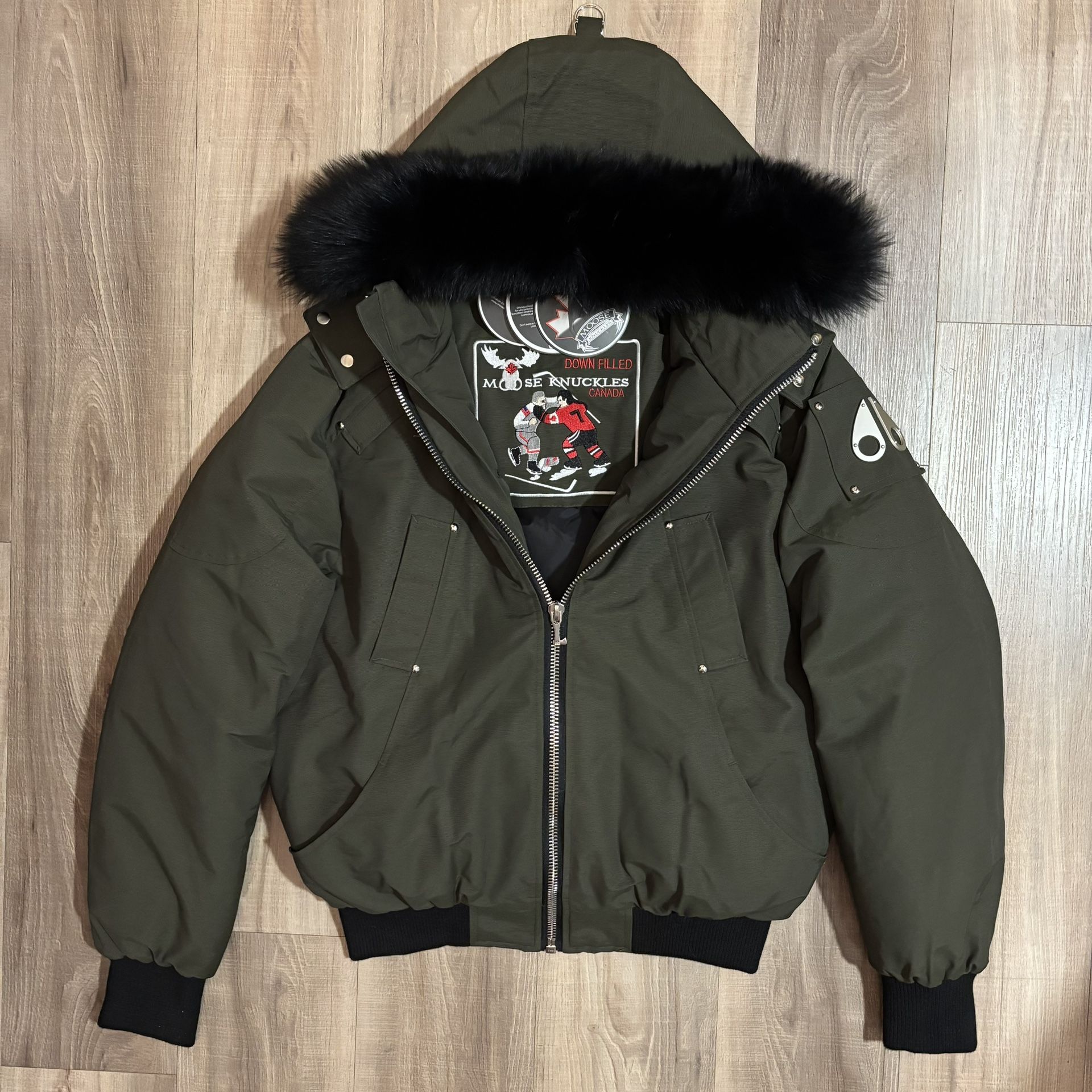 Moose knuckles army green size L/XL