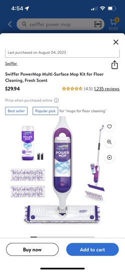 Swiffer® PowerMop Multi-Surface Kit for Floor Cleaning