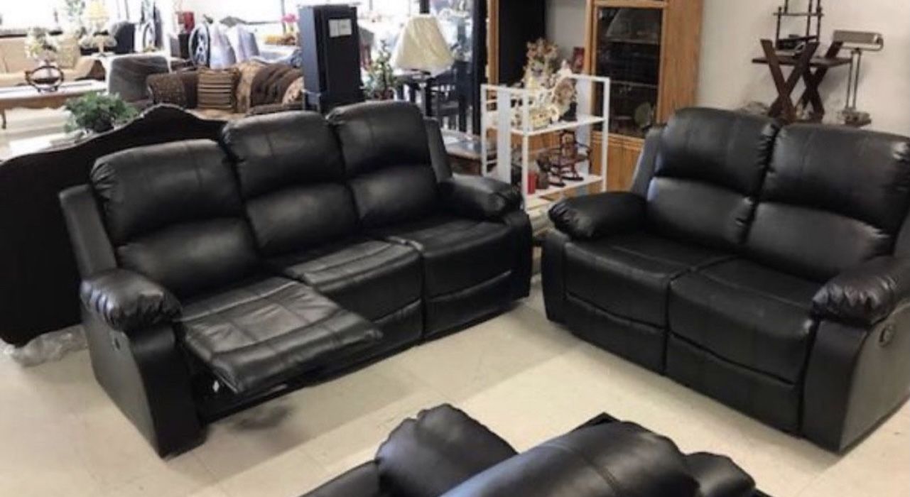 Sofa Loveseat Chair 5 Reclining Leather . New