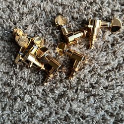Guitar Gold Inline 6 Tuners