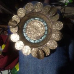 Unique Ashtray Made Out Of Coins Earliest Date 1958 Oldest Coin1967