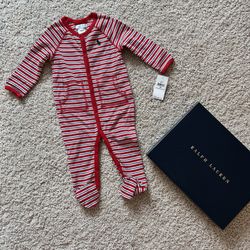 Ralph Lauren Baby’s onesie. 9M