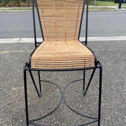 Wicker Bar Stool 