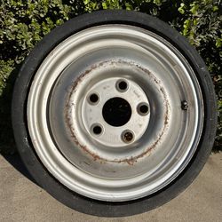 5x130 Porsche Spare Wheel Rim Tire Original Factory 928 Emergency 924 can fit 944 and 911 Rear Vintage from my 1978 Porsche 928