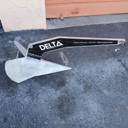 LEWMAR Delta Galvanized Anchor, 88 Pounds / 44 KG