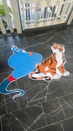 Aladdin birthday decor cut outs