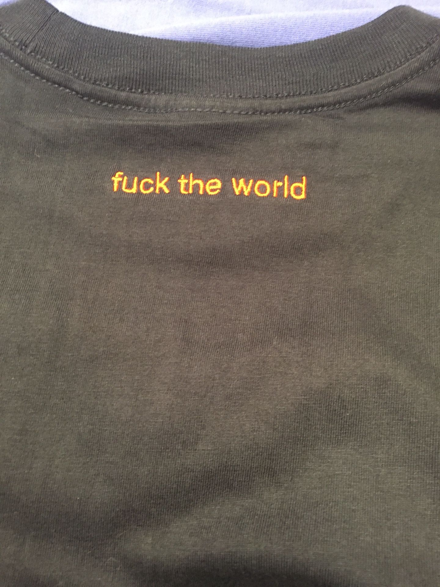 Supreme “ fuck the world “ T-shirt