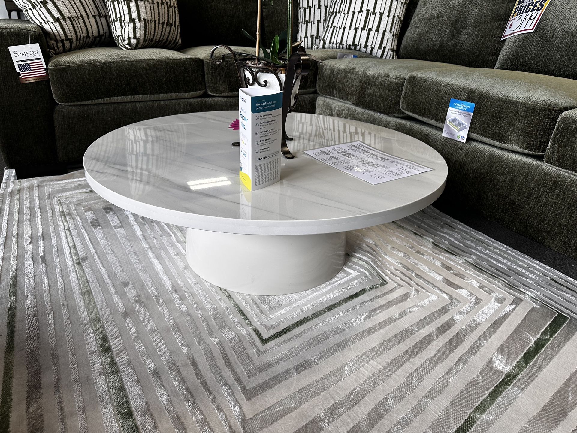 Stunning Marble Top Coffee Table! $499 🤍✅✨