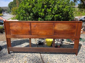 John Keal for Brown Saltman King Size Walnut Headboard