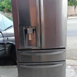 🍂REFRIGERATOR LG 4 DOORS🍂 ✔️DARCK STEEL✔️ 🆓️FREE DELIVERY🆓️