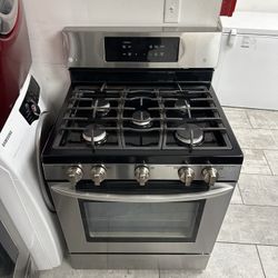 LG 30 Inc 6.3 Cu.ft Gas Range With Burners Blue Interior Convection Oven 