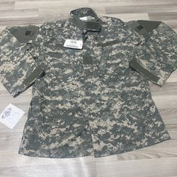 NEW US Military Digital Camo Coat Shirt Jacket Army Sz Médium-regular 