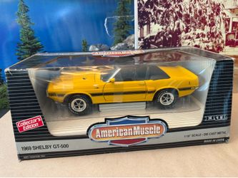 1:18 Scale 1969 Ford Shelby Mustang GT-500 Diecast Car. New Unopened by Ertl American Muscle