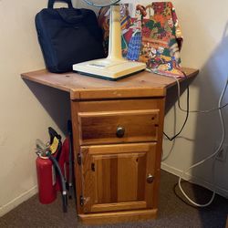 Wood End Table