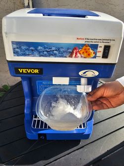 Lecon chef Electric Ice Crusher Shaver 265LBs/hr Snow Cone Maker Machine 250W, Adjustable Ice Texture, 320 RPM Rotate Speed for Home & Commercial Use