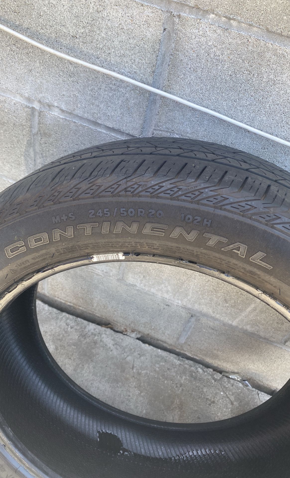 245/50/20 Used Continental Tires