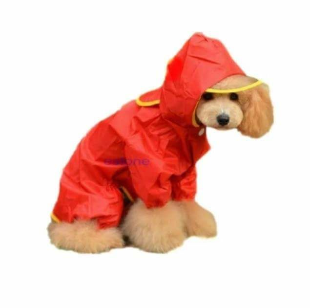Red dog rain jacket size small new