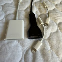 iPhone Audio And Card Reader Cables Dongles