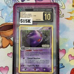 Gengar Reverse Holo CGC10 Pop 2