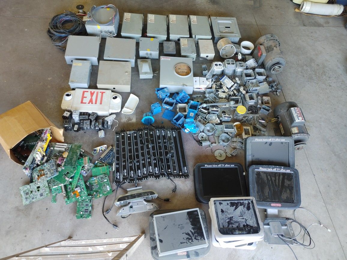 Electrical Boxes, Motors, Wire, Tv Screens, Circuit Boards And Much More