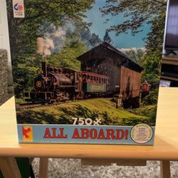 All aboard white mountain central railroad puzzle