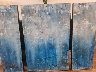 Large Acrylic On CANVAS 3 PC.
