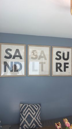 Beach artwork - surf sand salt