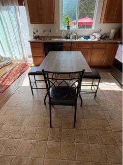 Small kitchen table with chairs